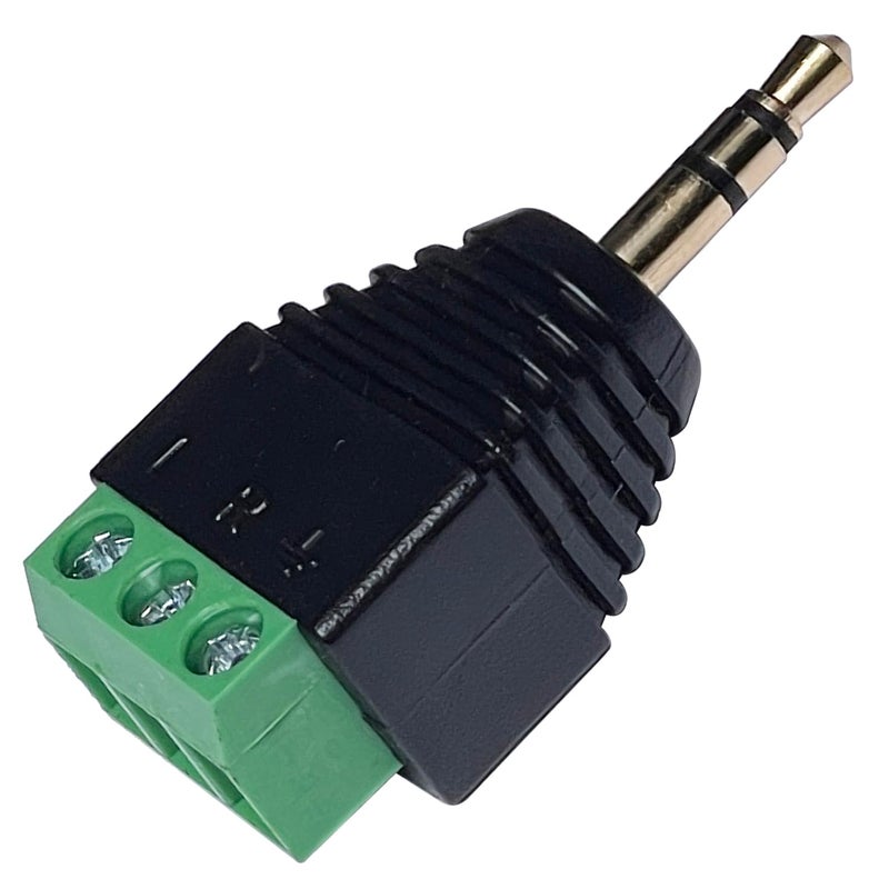 CESS 3.5mm Stereo TRS Male Plug to AV Screw Audio Balum Terminal, Solder-Free, Quick Screw Connection for Surveillance and Engineering Projects (4 Pack) - Image 4